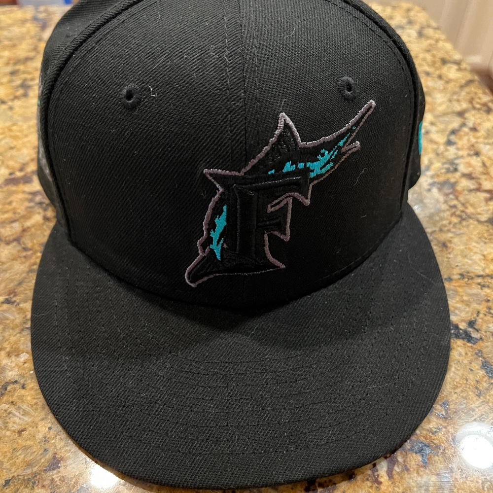 Florida Marlins Inaugural 1993 New ERA 59Fifty Baseball Cap Black Sz 7 1/8
